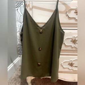 Shein | Tank Top Blouse With Button Detail | NEVER WORN | M